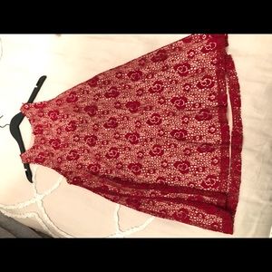 NEW super cute (above knee) red/burgundy dress